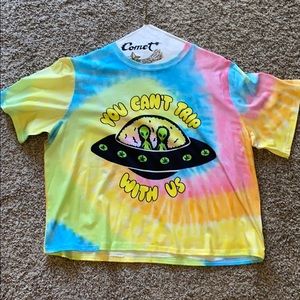 Tye Dye “you cant trip with us” shirt